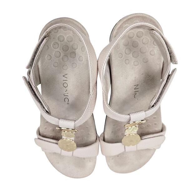 Vionic Farra Lizard Women's Sandals Pale Pink Size 9. 5 - Picture 3 of 9